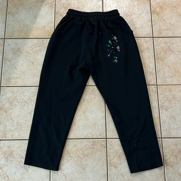 Gallery‎ Dept Painted Sweatpants Drawstring Black, Sz Large - Picture 2 of 6